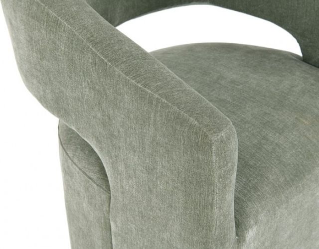 Furniture of America® Tresa Green Arm Chair with Casters-4