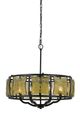 Cal® Lighting & Accessories Revenna Black Chandelier-0