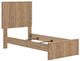 Signature Design by Ashley® Gramburg Warm Natural Brown Youth Twin Panel Bed-5