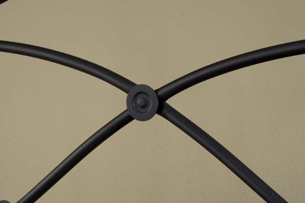 HH2 Home Cole Black Twinkle Full/Queen Metal Headboard-1