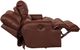 Catnapper® Wembley Walnut Leather Lay Flat Reclining Sofa-4