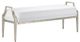 Currey & Company Torrey Muslin Silver Granello Bench-0