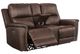 Signature Design by Ashley® Bleckley Espresso Power Reclining Loveseat with Console and Adjustable Headrest-0