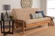Kodiak Furniture Monterey Suede Peat/Butternut Full Futon with Mattress-1