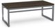 Amisco Customizable Crawford Birch Veneer Coffee Table with Metal Frame-0