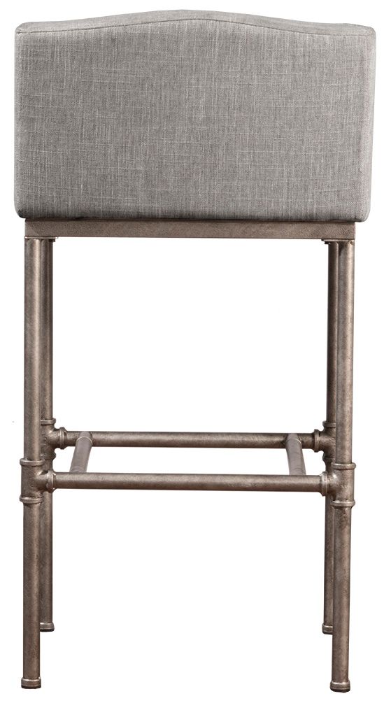 HH2 Home Dillon Textured Silver Stationary Counter Stool-2