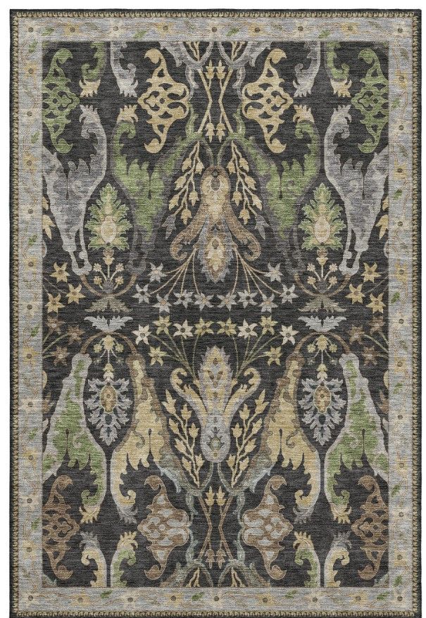 Dalyn™ Rug Company Hatay HY6 Black 5'x8' Area Rug-0