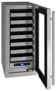 U-Line® 15" Stainless Steel Wine Captain® Wine Cooler-1