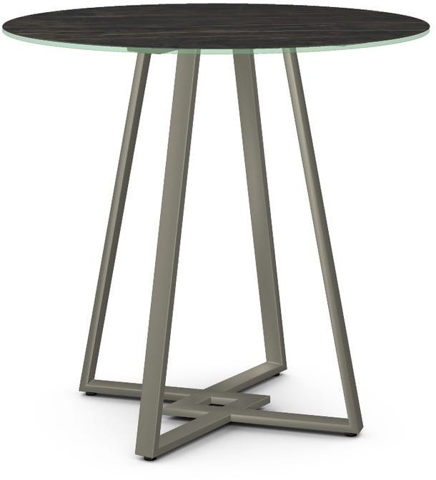Amisco Customizable Dirk 39" Black Italian Porcelain Top Counter Height Table-0