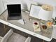 Universal Explore Home™ Love. Joy. Bliss. Miranda Kerr Home Gold/White Lacquer Allure Vanity Desk-2