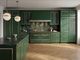 La Cornue CornuFé 90 Albertine 36" Brands Hatch Green Pro Style Dual Fuel Range with Polished Brass Trim-1