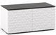 Salamander Designs® Chameleon Milan 221 White and Black Glass AV Cabinet-0