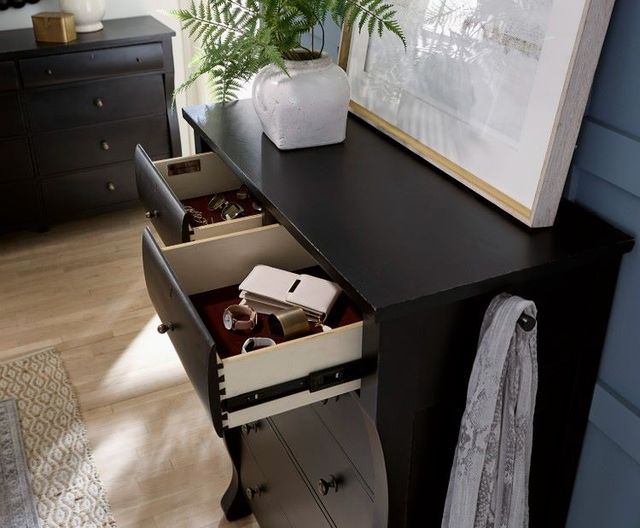 aspenhome® Caroline Soft Black 6-Drawer Chest-2