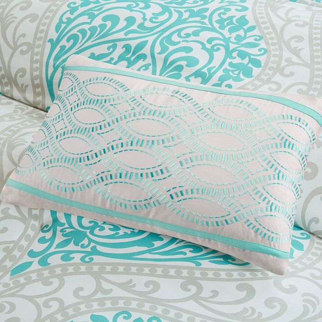 Olliix by Intelligent Design Senna Aqua Twin/Twin XL Comforter Set-3
