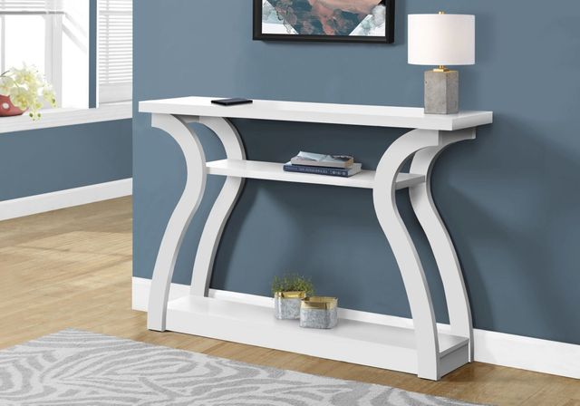 Monarch Specialties Inc. 47"L White Hall Console Table -2
