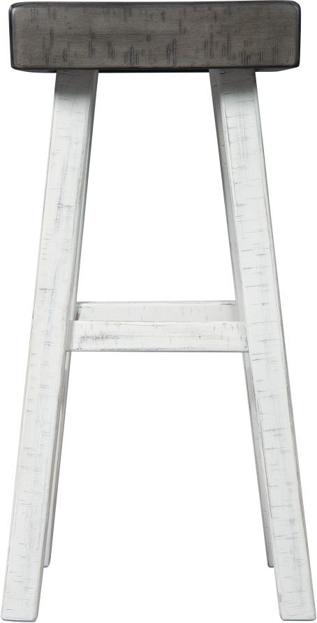 Signature Design by Ashley® Glosco Brown Gray/Antique White Pub Height Bar Stool-1
