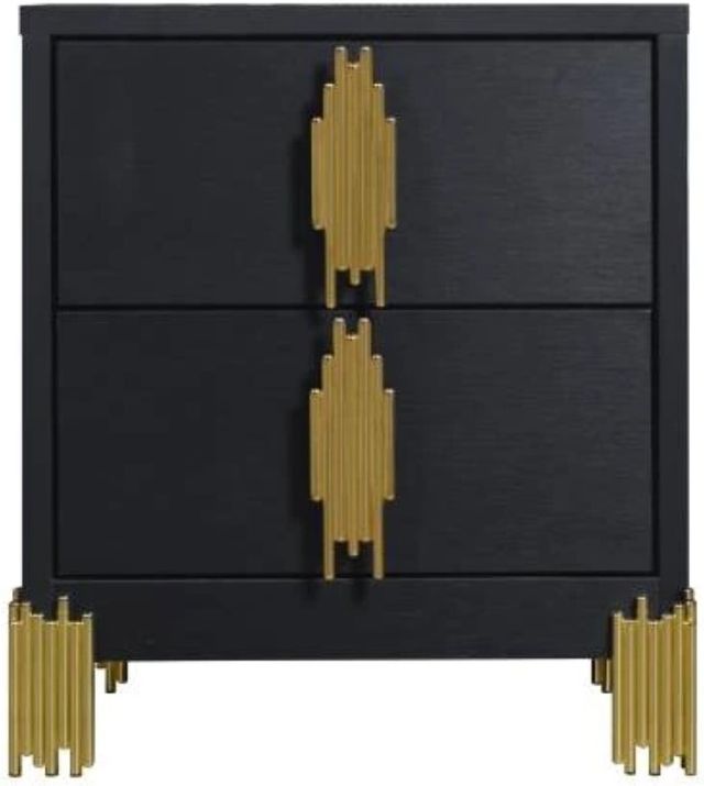 New Classic® Home Furnishings Empire 4-Piece Black Queen Panel Bedroom Set-4