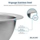 Elkay Asana® Lustrous Satin 18-3/8" Single Bowl Undermount Bathroom Sink with Overflow-3