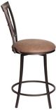 Steve Silver Co. Sedona Brown Cherry/Dark Camel Swivel Counter Stool-4
