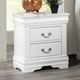Furniture of America® Louis Philippe White Nightstand-1