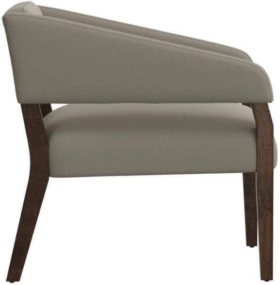 International Furniture Direct Murcia Beige/Lacquer Brown Accent Chair-2