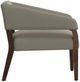 International Furniture Direct Murcia Beige/Lacquer Brown Accent Chair-2