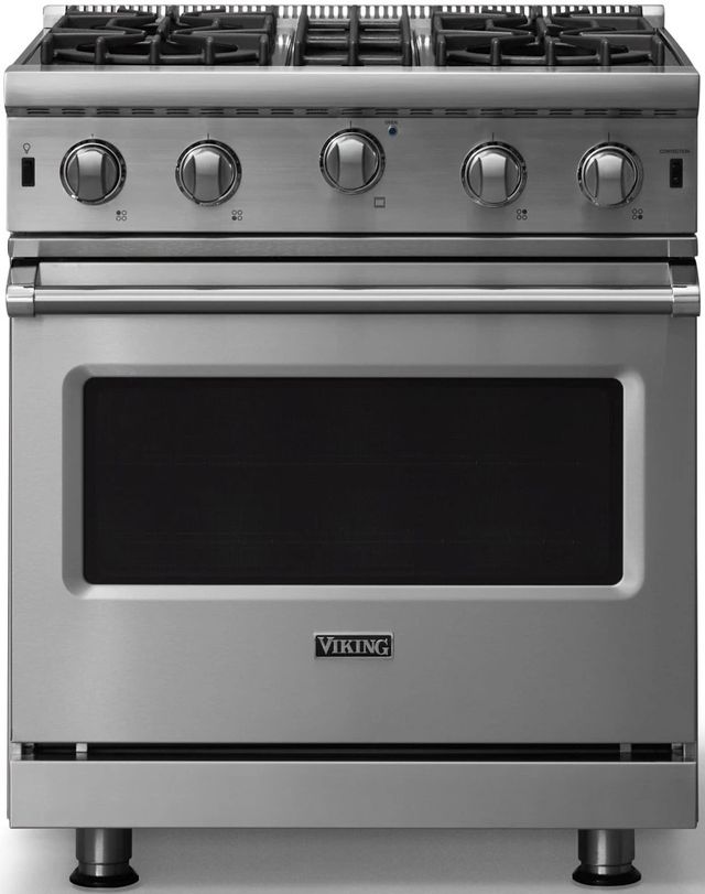 Viking® 5 Series 30" Stainless Steel Pro Style Gas Range-0