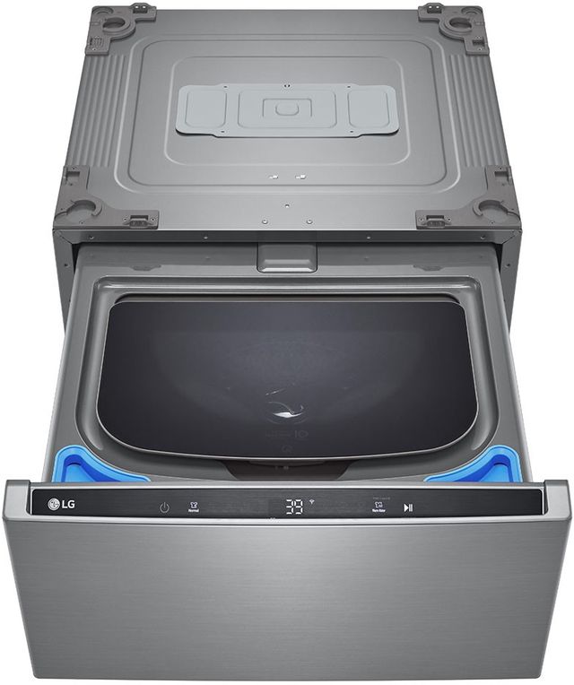 LG SideKick™ 1.0 Cu. Ft. Graphite Steel Impeller Pedestal Washer-1