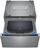 LG SideKick™ 1.0 Cu. Ft. Graphite Steel Impeller Pedestal Washer-1