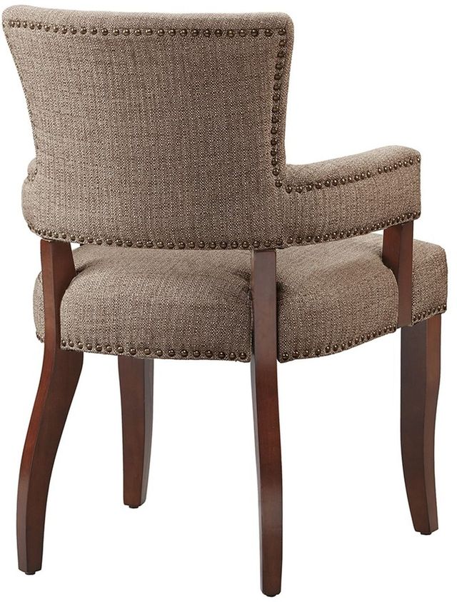 Olliix by Madison Park Brown Dawson Arm Dining Chair-2