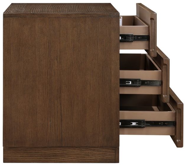 Meridian Furniture Weave Brown Nightstand-4