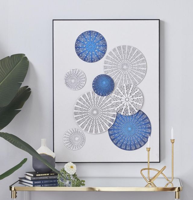 Deco Marche Blue Geometric Wall Art-2