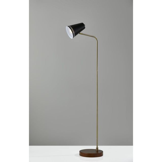 Adesso® Morris Antique Brass Floor Lamp-1