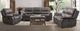 Furniture of America® Henricus Dark Gray Manual Reclining Sofa-1