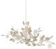 Currey & Company Lunaria Contemporary Silver Leaf Oval Chandelier-1