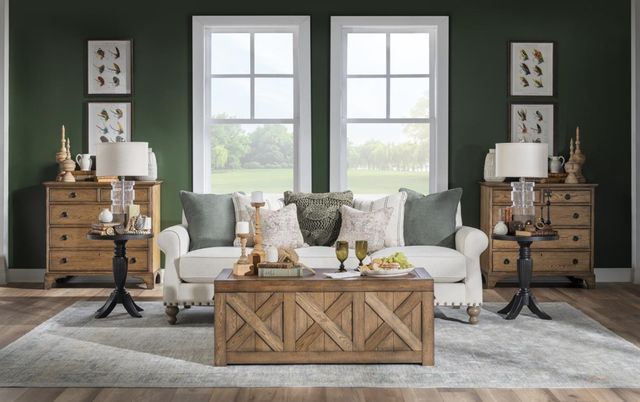 Legacy Classic Vintage Market Kettle Black Round End Table-2