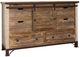 International Furniture Direct Antique Brown 6-Drawer Dresser-0