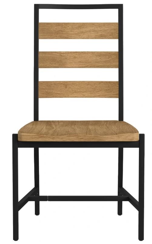 Intercon Newport Black/Natural Oak Side Chair-1
