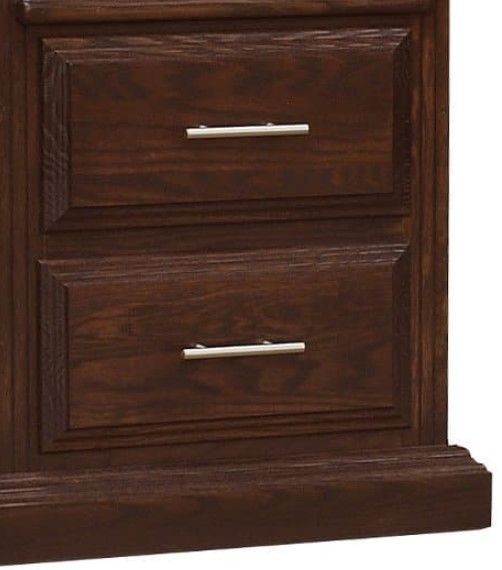 Wolfcraft Furniture McKinley Brown 3-Drawer Nightstand-1