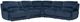 Steve Silver Co. Olsen 6-Piece Indigo L-Shape Dual-Power Zero-Gravity Reclining Sectional-0
