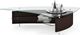 BDI Fin™ 1106 Glass Top Coffee Table with Espresso Stained Oak Base-2