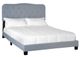 Bernards Ariana Gray Upholstered Queen Panel Bed in a Box-0