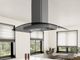 Zephyr Core Collection Ravenna 42" Black Stainless Steel With Smoke-Gray Glass Island Range Hood-4