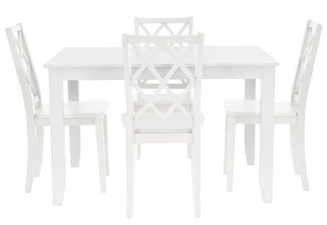 Powell® Maui 5-Piece White Rectangular Dining Set-3