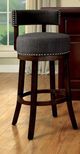 Furniture of America® Lynsey 2-Piece Dark Oak/Gray Bar Stool Set-1