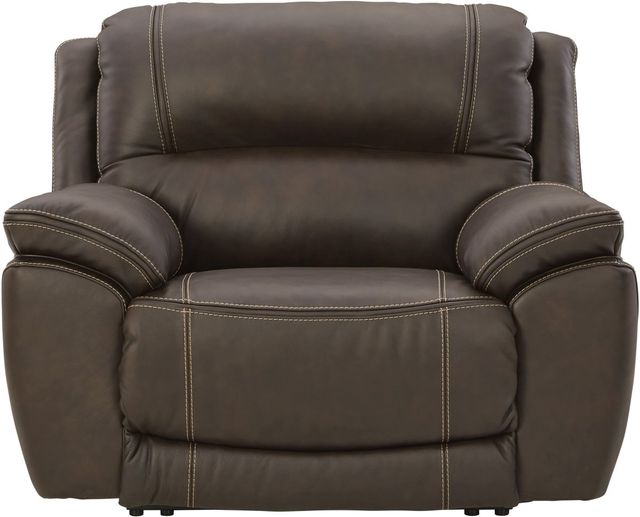 Signature Design by Ashley® Dunleith Chocolate Zero Wall Power Recliner with Power Headrest-2