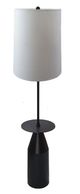 A & B Home Black/White Bullet Shape Floor Lamp-0