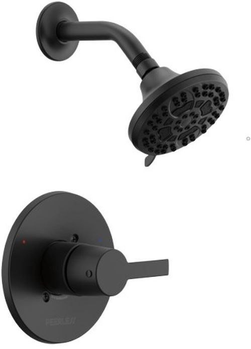 Peerless Flute™ Matte Black Shower Trim Kit-0