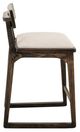International Furniture Direct Balam Stained Dark/White Barstool-3