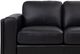 Leather Italia™ Georgetowne Luca Black Split Loveseat-1